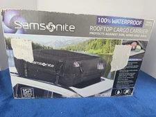 Samsonite Car Rooftop Cargo Carrier 100% Waterproof 15 Cubic Ft Easily Installs