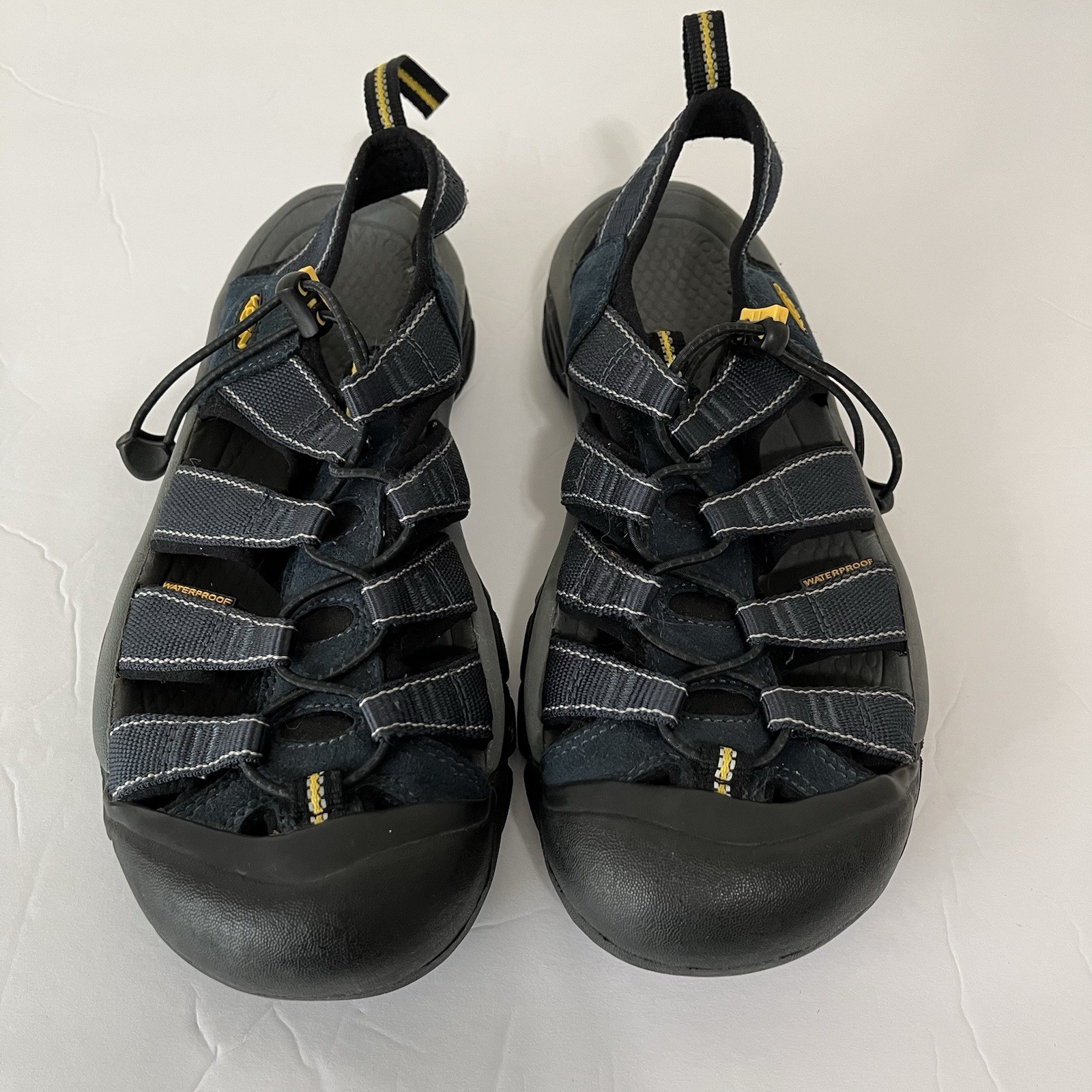 Sandali KEEN uomo taglia 8 Newport H2 blu resistenti all'acqua bunge punta chiusa escursionismo