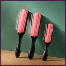 9-Rows Detangling Hair Brush Denman Detangler Hairbrush Scalp Massager Straight