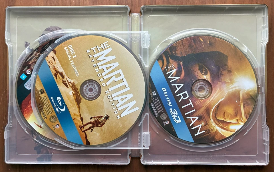 The Martian (4K UHD, Blu-ray Ext Ed, 3D, 4-Disc Set) Steel book EXTREMELY RARE! - Image 3 of 4