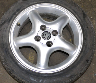 Vauxhall Opel Corsa D 1.0L  - Factory Alloy Wheel With a Good Tyre (5mm-6mm)