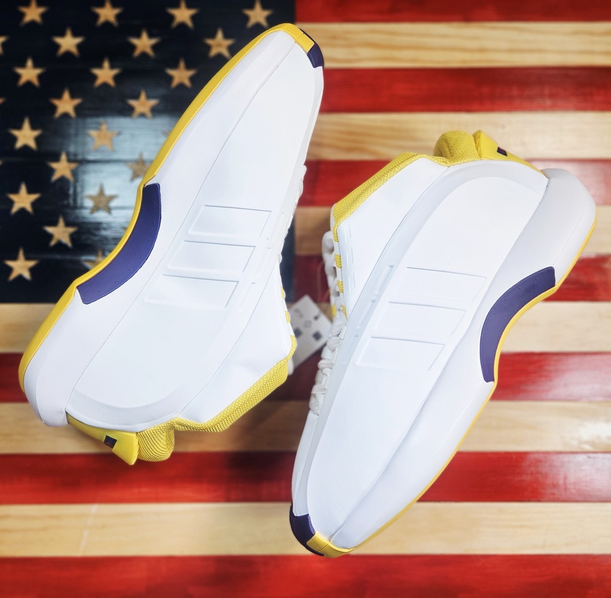 Adidas KOBE Crazy 1 Lakers HOME White/Gold/Purple Basketball Shoe