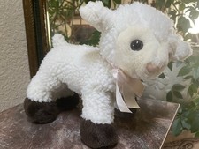 Russ Berrie BAA BAA Lamb W/ Clip Clip Sound When Rocking Front To Back 10" long
