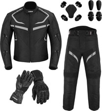 Motorradanzug mit Handschuhen Motorrad Racing gepanzert wasserdicht Jacke Hose