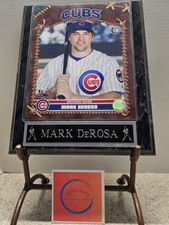 Mark DeRosa Chicago Cubs MLB 2007 Photo File 8x10 Photo In 11x14 Plaque