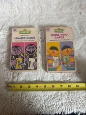 Sesame Street Vintage Number Cards Guess Who Cards Featuring Jim Henson's Mupp