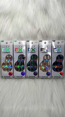 Color FX imPRESS Lot of 5 Press On Nails IMCF06YO IMCF02 IMCF31 IMCF05Y0 IMCF37