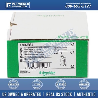 Schneider Electric TM4ES4 Modicon TM4 Ethernet Network Module, 4Ports, Brand New