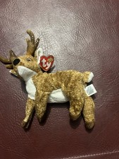 Beanie Baby Ty Plush Animal Roxie Doe Reindeer Lashes Antlers December 1 2000