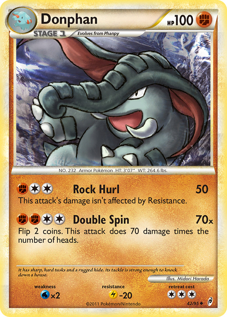 Donphan 42/95 Uncommon Call of Legends Pokemon Lightly Played
