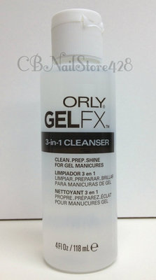 ORLY GelFX - 3-IN-1 Nail CLEANSER 4oz/118mL