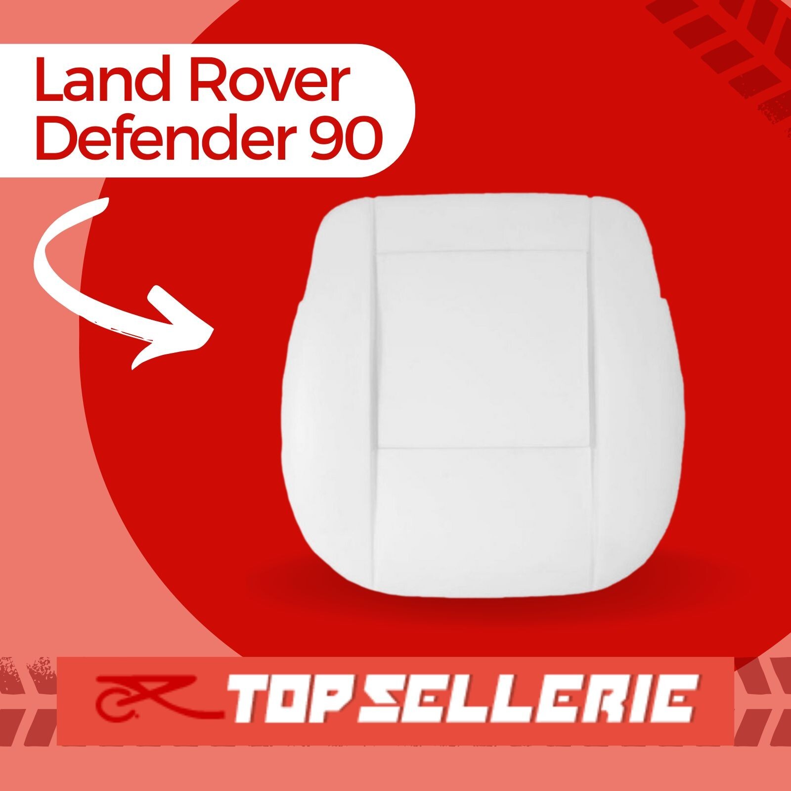 Mousse d'assise haut de gamme Defender 90 Land Rover 1990-2007 - Mousse NMA050 durable