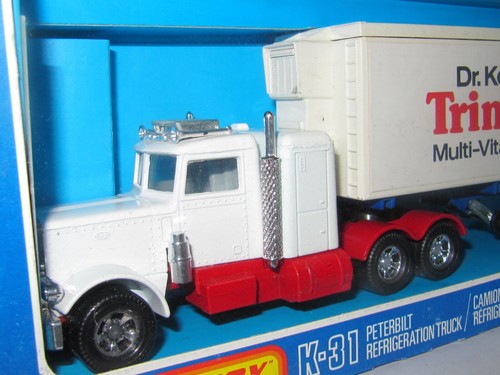 MATCHBOX SUPERKINGS K-31 PETERBILT REFRIDGERATION TRUCK V RARE 'TRINK 10' MIB - Picture 2 of 8