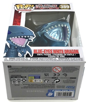 Funko Pop! Yu-Gi-Oh! Blue-Eyes White Dragon #389 with POP