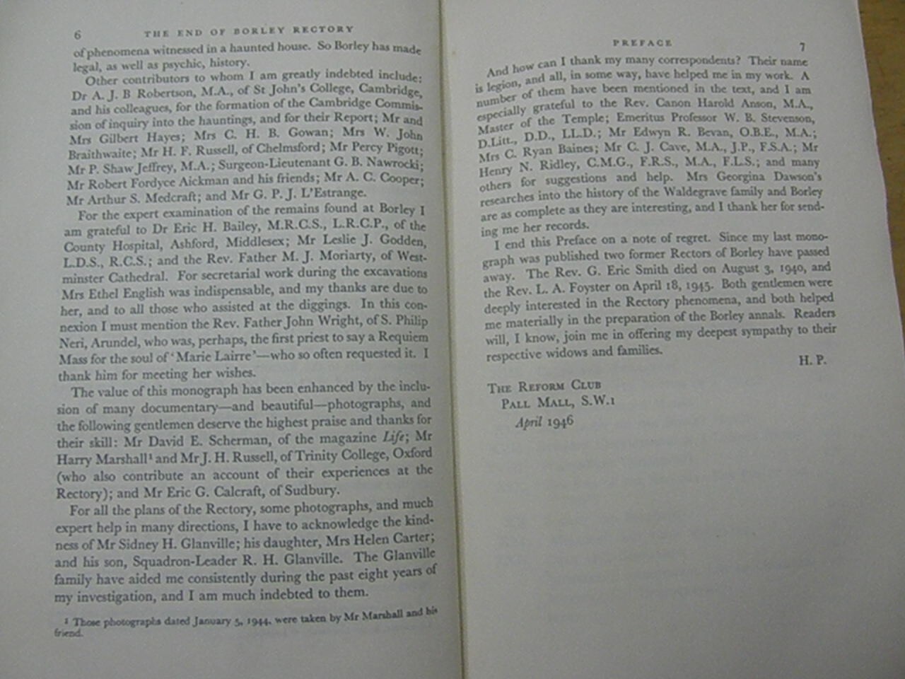 The End of Borley Rectory Harry Price FAMOUS BRITISH HAUNTING GHOSTS OCCULT Game Room Solutions