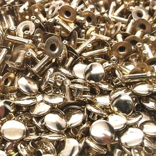 Rapid Rivets Large Brass Plated 100 Pack 1275-11 by Stecksstore