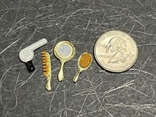 Dollhouse Miniature Hair Brush Comb Mirror Dryer 1:12 scale B466 Dollys Gallery