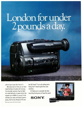 Old Vhs Camcorder 1990 Camcorder 1990 Sony Handycam Camcorder