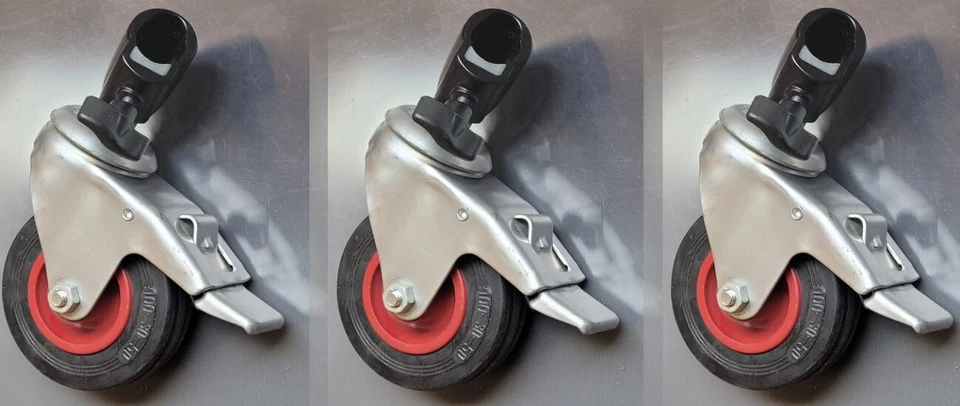 Manfrotto 025B Super Boom Aluminio Grúa Pluma Cámara Rodante Soporte con 3 Ruedas Foto 3 de 4