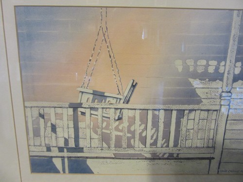 ORIGINAL WATERCOLOR PAINTING MISSOURI ARTIST ELOISE DELAVAL MSW AMERICAN ART WOW - Picture 5 of 12