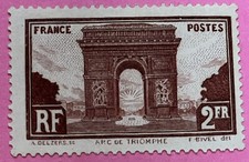 FRANCE 2 FRANCS ARC DE TRIOMPHE 1929 1931 N° 258 NEUF* (9)