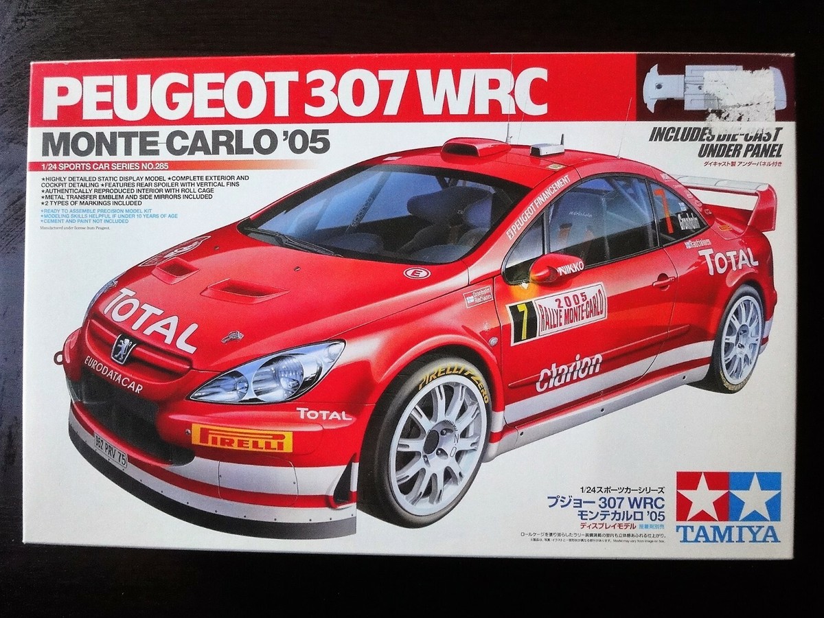 Tamiya 1/24 Peugeot 307 WRC Monte Carlo 2005 - Maquette Occasion Très Bon état