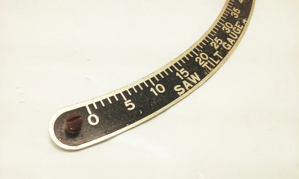 Vtg Atlas 3060 3070 3080 10" table saw Blade arbor tilt degree gauge - Image 4 of 4