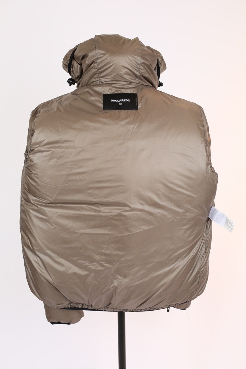 DSQUARED2 Quilted Down Puffer Jacket Sz 52/42 Beige $850 | eBay