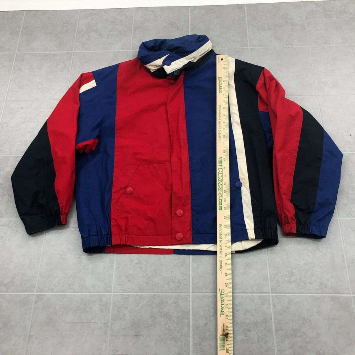 Nautica red white blue jacket deals
