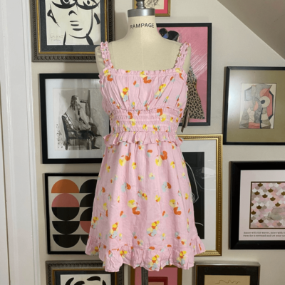 pink mini dress nordstrom NWT Nordstrom Sugar Lips Karlie Mini Hot Pink Dress Sz S
