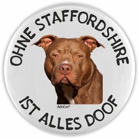 Adrileo FlaschenöFfner - Ohne Staffordshire Ist Alles Doof Hund Geschenkidee