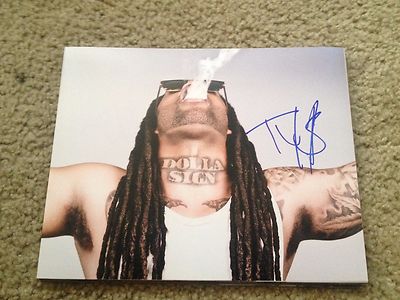 TY Dolla Sign TY$ Autographed 8x10 Photo Rap Hip-Hop "Toot It and Boot