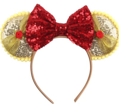 Princess Belle Headband Ears NEW