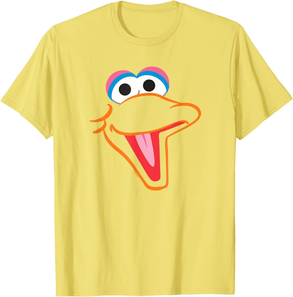 Sesame Street Big Bird Face T-Shirt Retro TV Show Children Adult