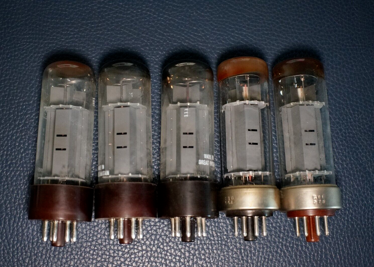 5 - MULLARD EL34 TUBES / BIG & METAL BASE / ALL WEAK CONDITION | eBay