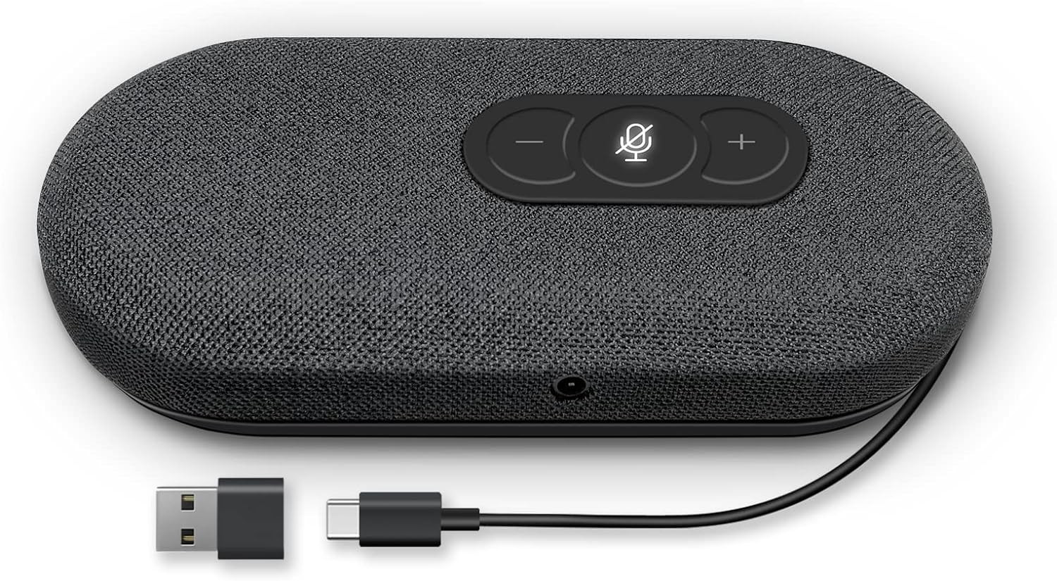 Haut-parleur et microphone USB conférence Raybit noir pour télétravail