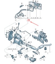 Tube d'échappement Volkswagen TIGUAN