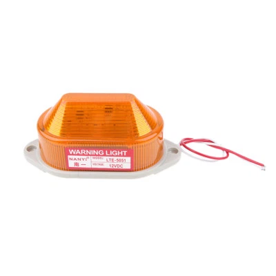 MARKENLOS Luz de advertencia estroboscópica 12V señal baliza amarilla alto brillo LED