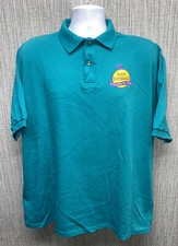 Vtg Hanes Mens Teal SWEET IMPERIALS USA Made Golf Polo Shirt Size 2XL