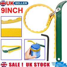 Heavy Duty Oil Fuel Filter Removal Strap Wrench Tool Belt Adjustable 9inch UK