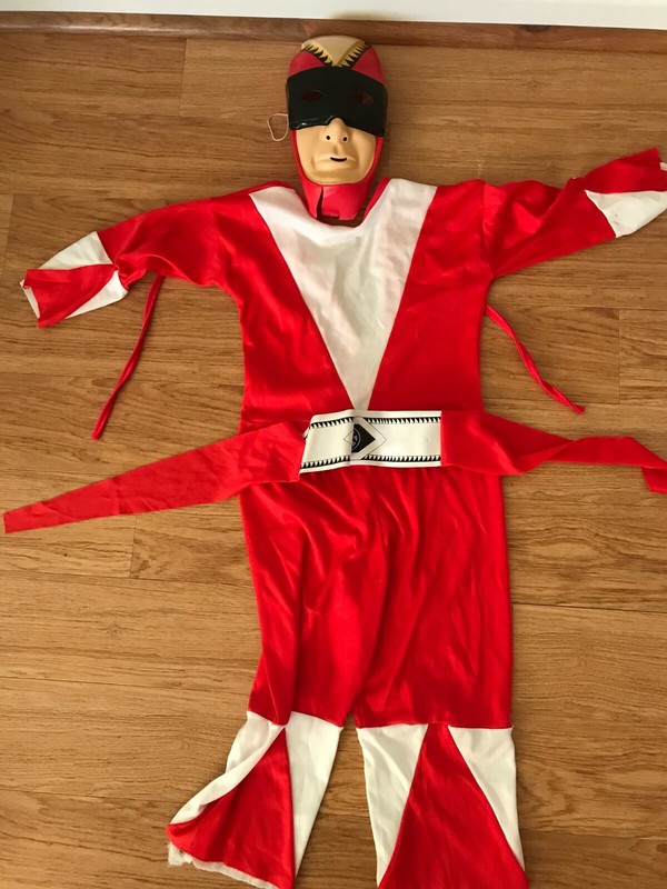 Costume Vintage Ninja Rubies Costume Co. Mask, Belt, Outfit Size Small