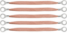 10" Braided Ground Strap 250Mm Automotive Engine Copper Ground Strap with 1/2" R
