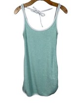 Urban Outfitters Sky Blue Terry Cloth Halter Dress Cover Up Sz XS