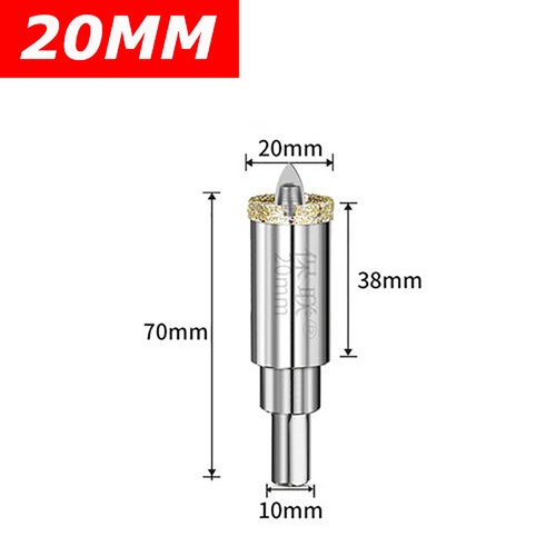 Diamond Bit Drill Bit Hole Saw Tile Drill Bit for Ceramic/Marble/Glass 16-120mm - Picture 8 of 34
