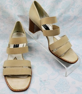 chunky beige sandals