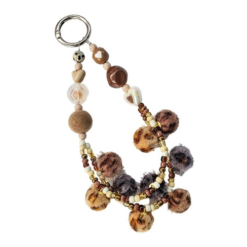 Leopard Print Pendant Cellphone Lanyard Chain For Women Telephone Strap Jewelry - Zdjęcie 7 z 8