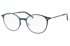 Inface IF8438 9321 Green Brown Unisex Kids Round Eyeglasses 48-18-135 W/Case