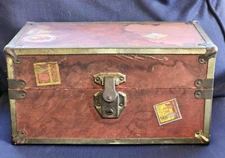 Antique Doll Steamer Trunk Case