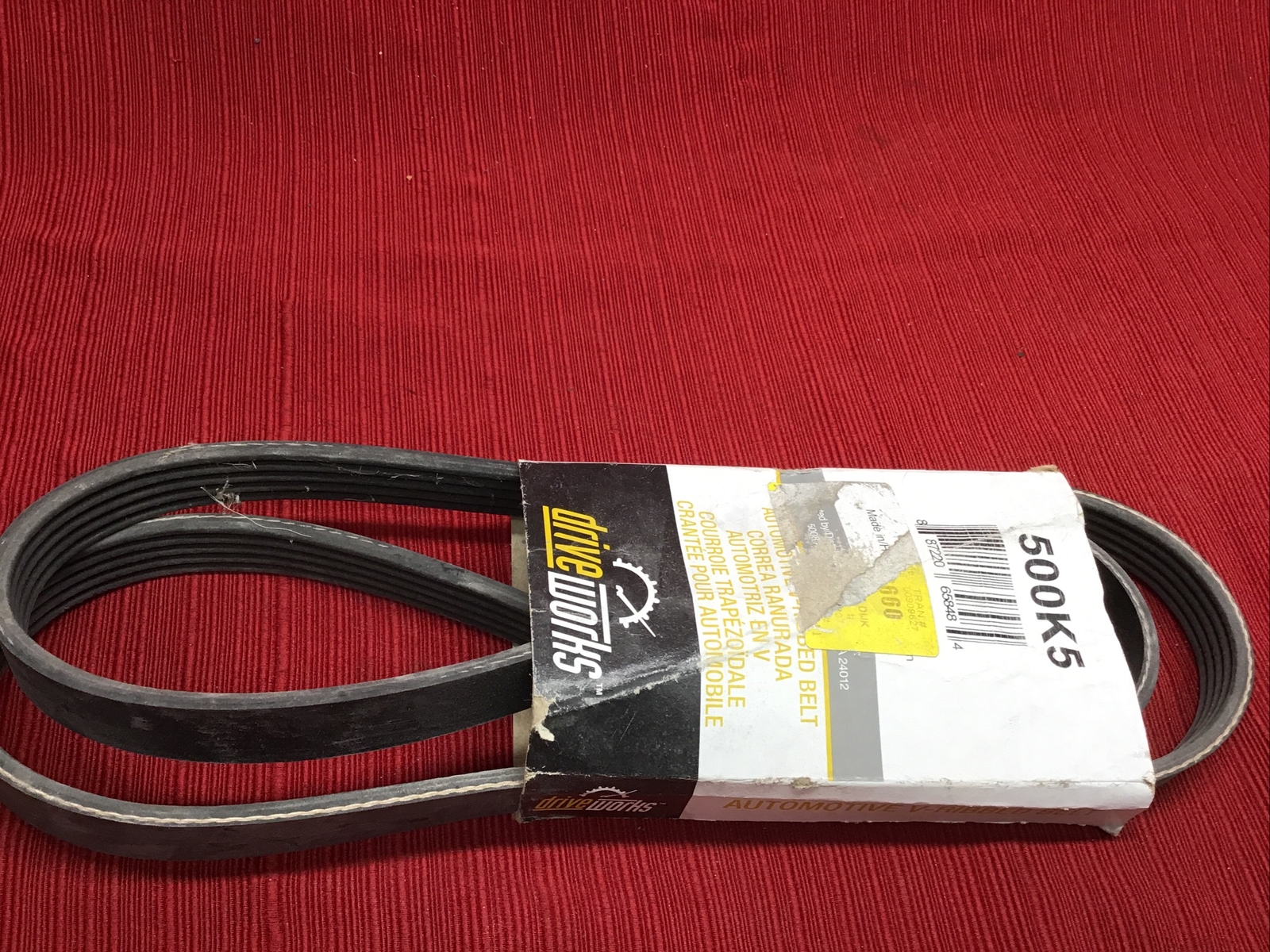 20122016 DODGE DART FIAT 500 DRIVEWORKS SERPENTINE BELT 50" X .68