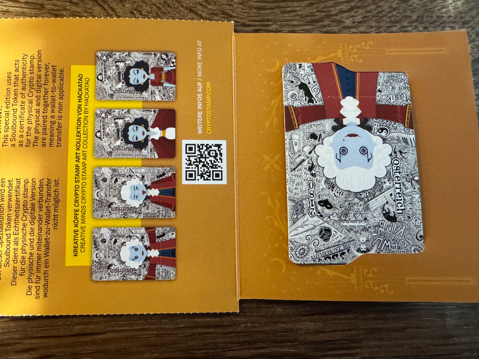 Box10) Österreich 2025 Hackatao Mozart, der Maestro Farbe violett **  6-stell.